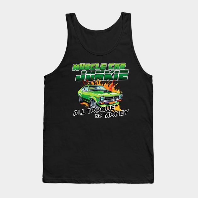 Aussie Muscle Car Junkie Tank Top by CC I Design